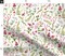 Botanical Garden Floral Summer Tea Party Cottagecore Pink Custom Printed Fabric by Spoonflower Various Fabrics by the Yard or Fat Quarter